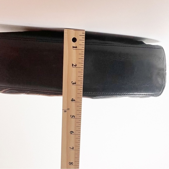 Vintage Carolee Genuine Black Leather Bag - Picture 13 of 16